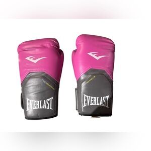 Everlast Pink and Gray Training Boxing Gloves